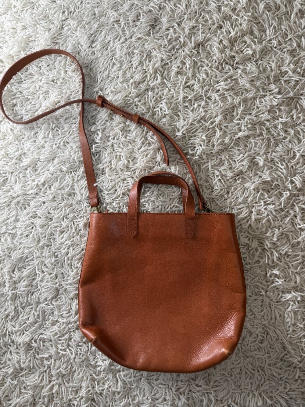 Madewell Brown Small Zip-top Transport Crossbody Bag - NWT